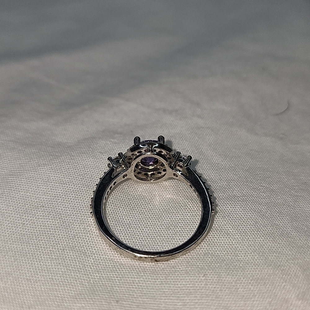 LAB CREATED ALEXANDRITE RING - Picture 9 of 10